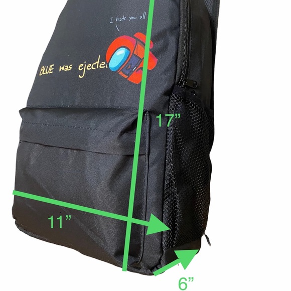 Among Us Kids Red Backpack - Picture 6 of 6